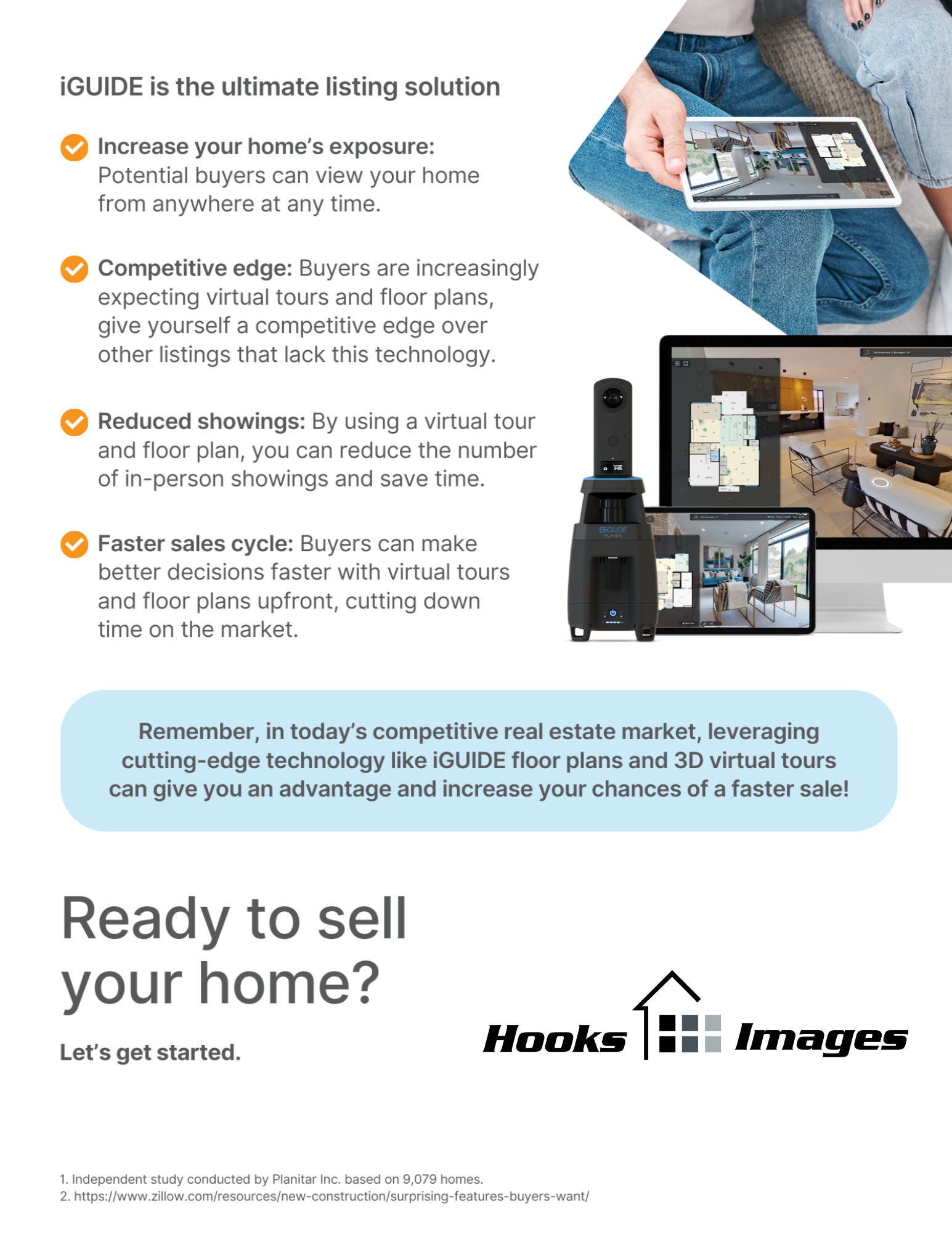 iGUIDE 3D VIRTUAL TOURS AND FLOOR PLANS - Hooks Images